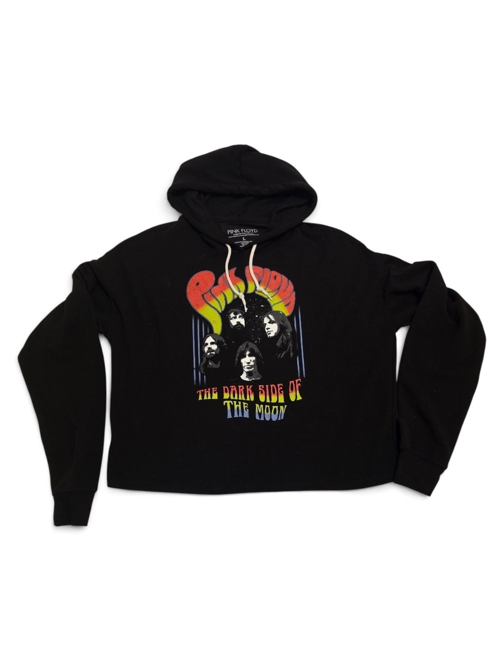 Pink Floyd 'The Dark Side of the Moon' Black Graphic Hoodie